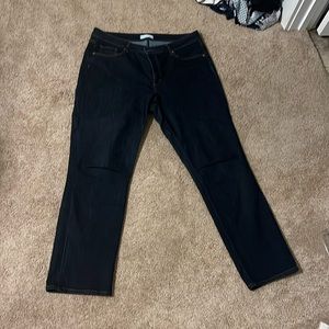 Loft curvy straight jeans.